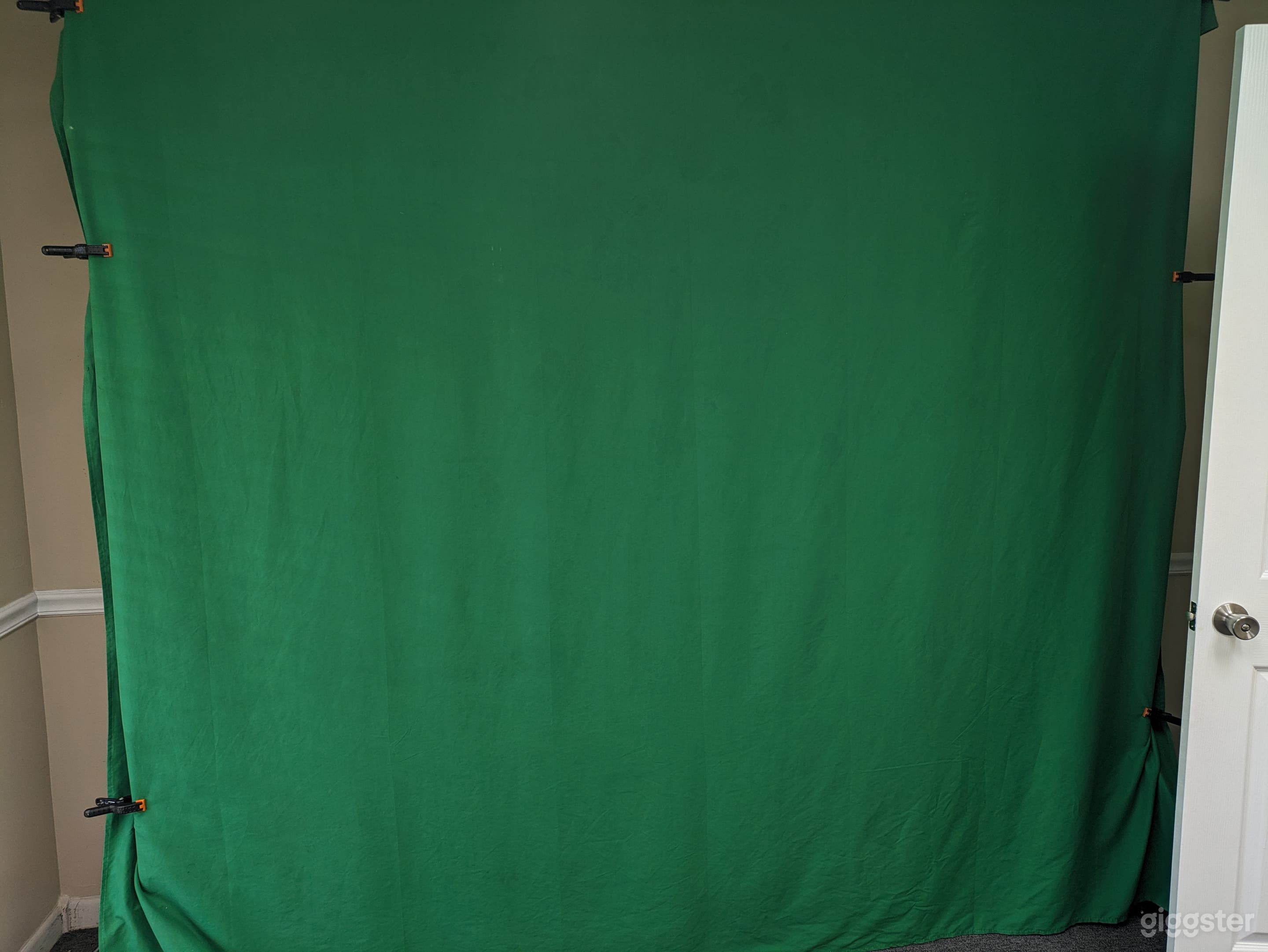 Greenscreen with stand.