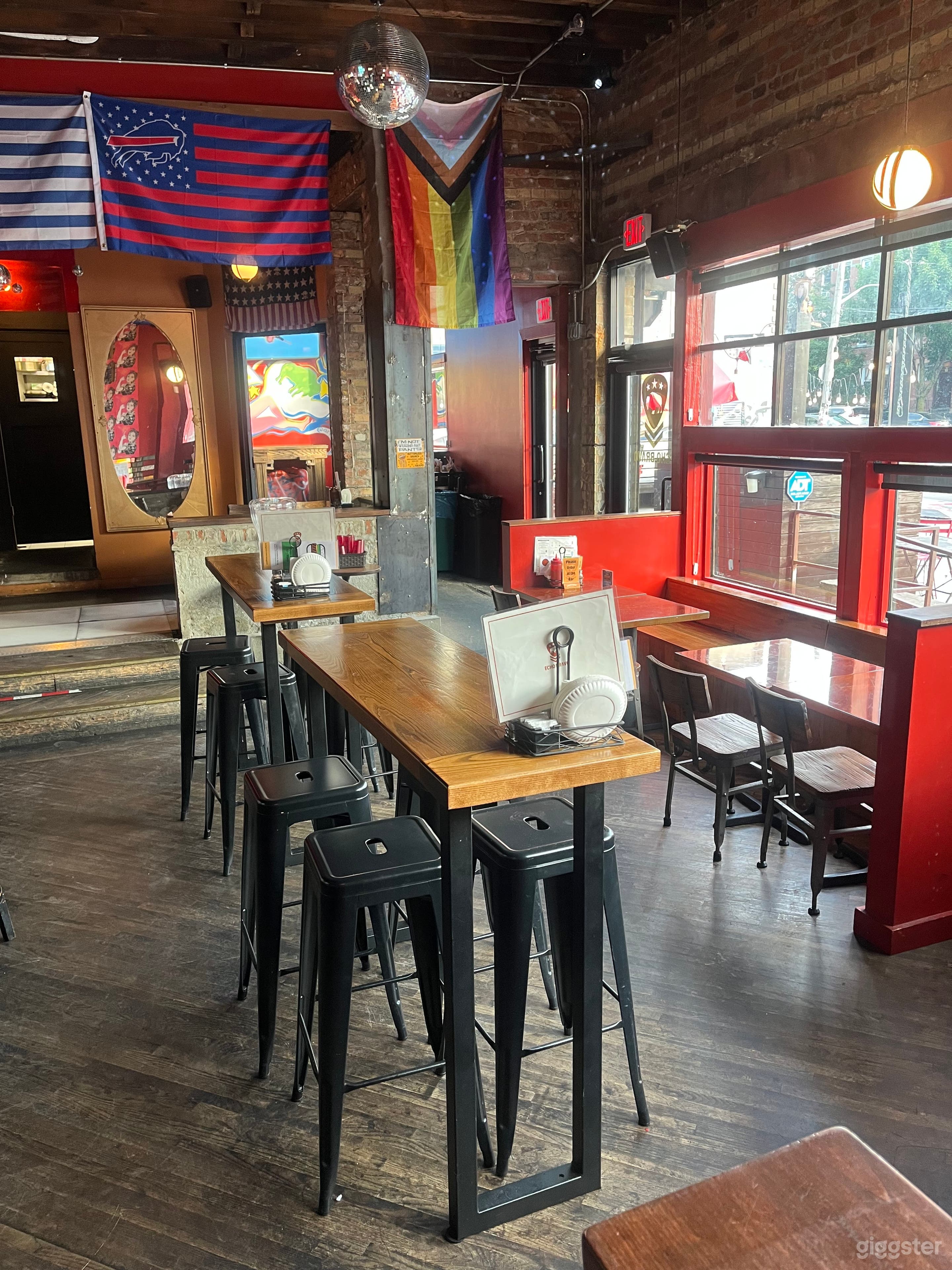 Our main room.  Three varieties of seating