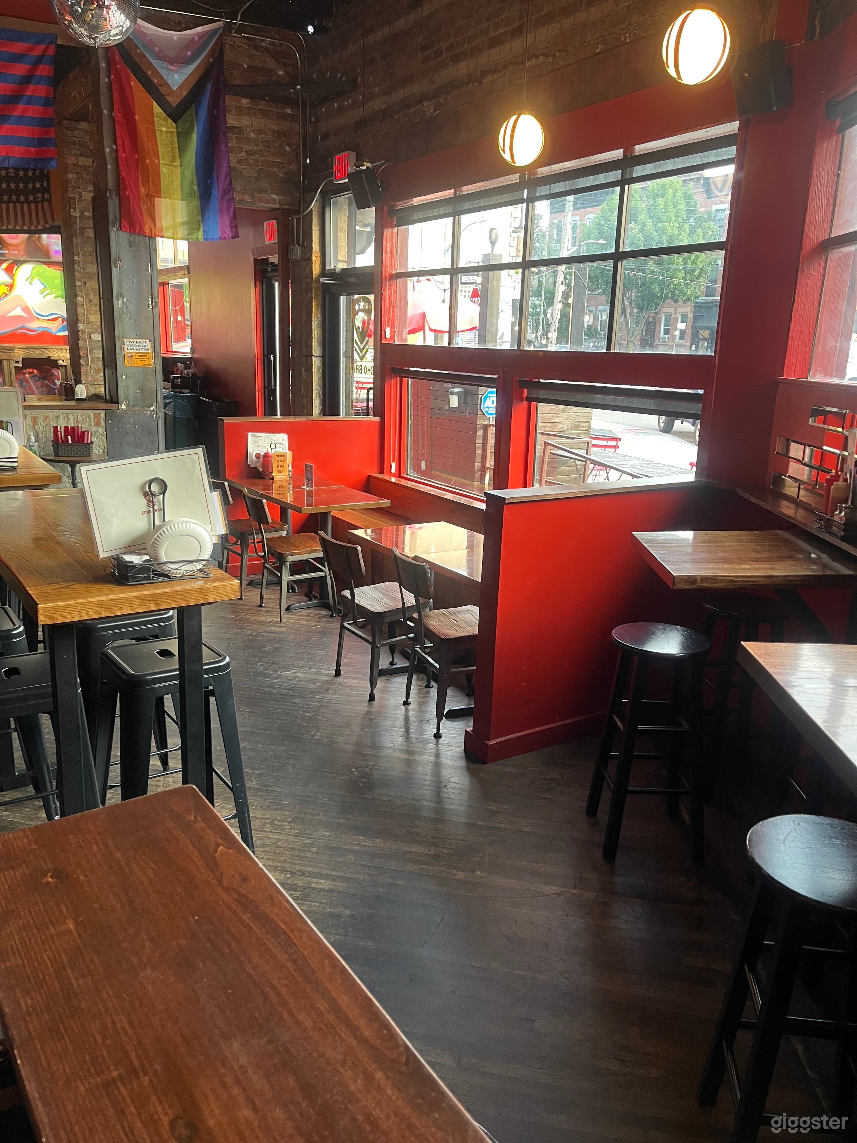 Our main room.  Three varieties of seating