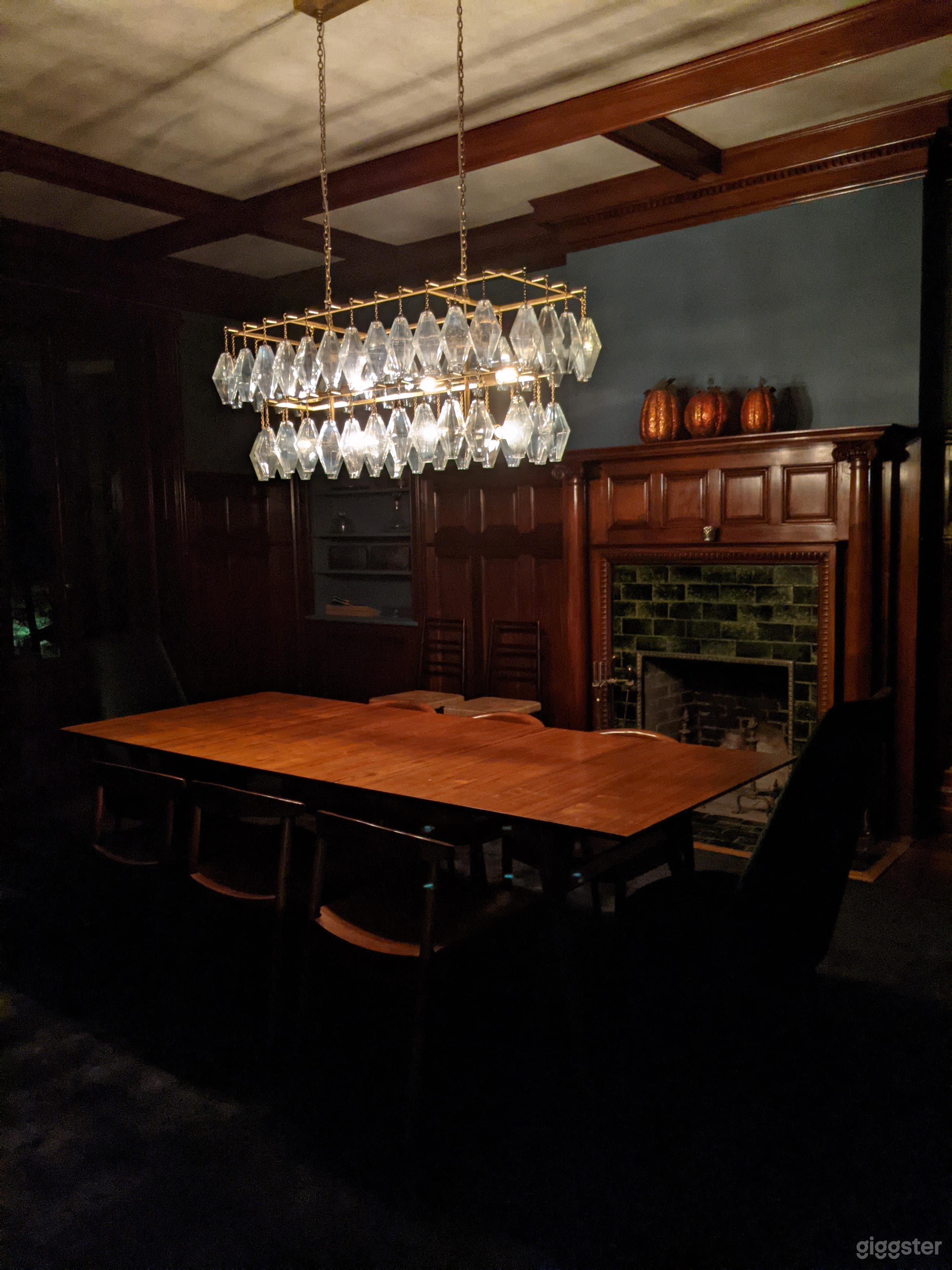 Mahogany Paneled Dining Room