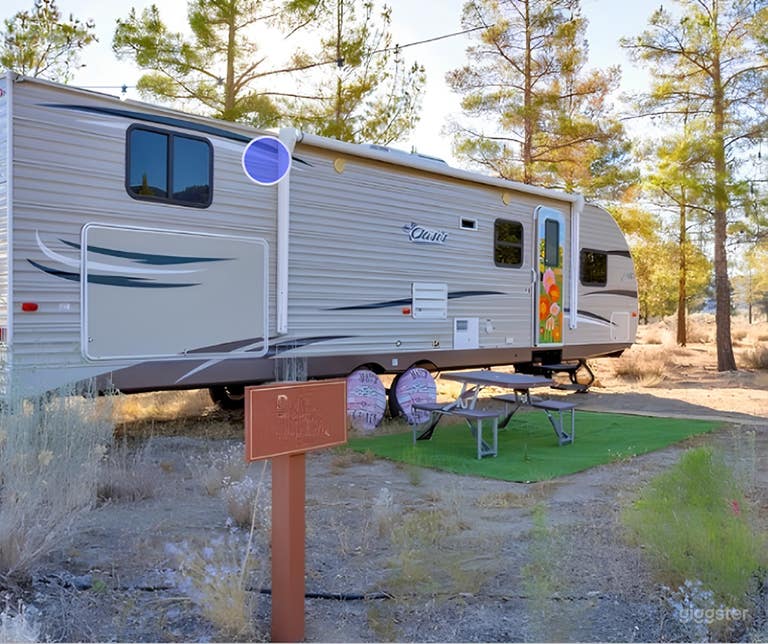  Spacious RV Camper with Kitchen, Bathroom & Bunkbeds 