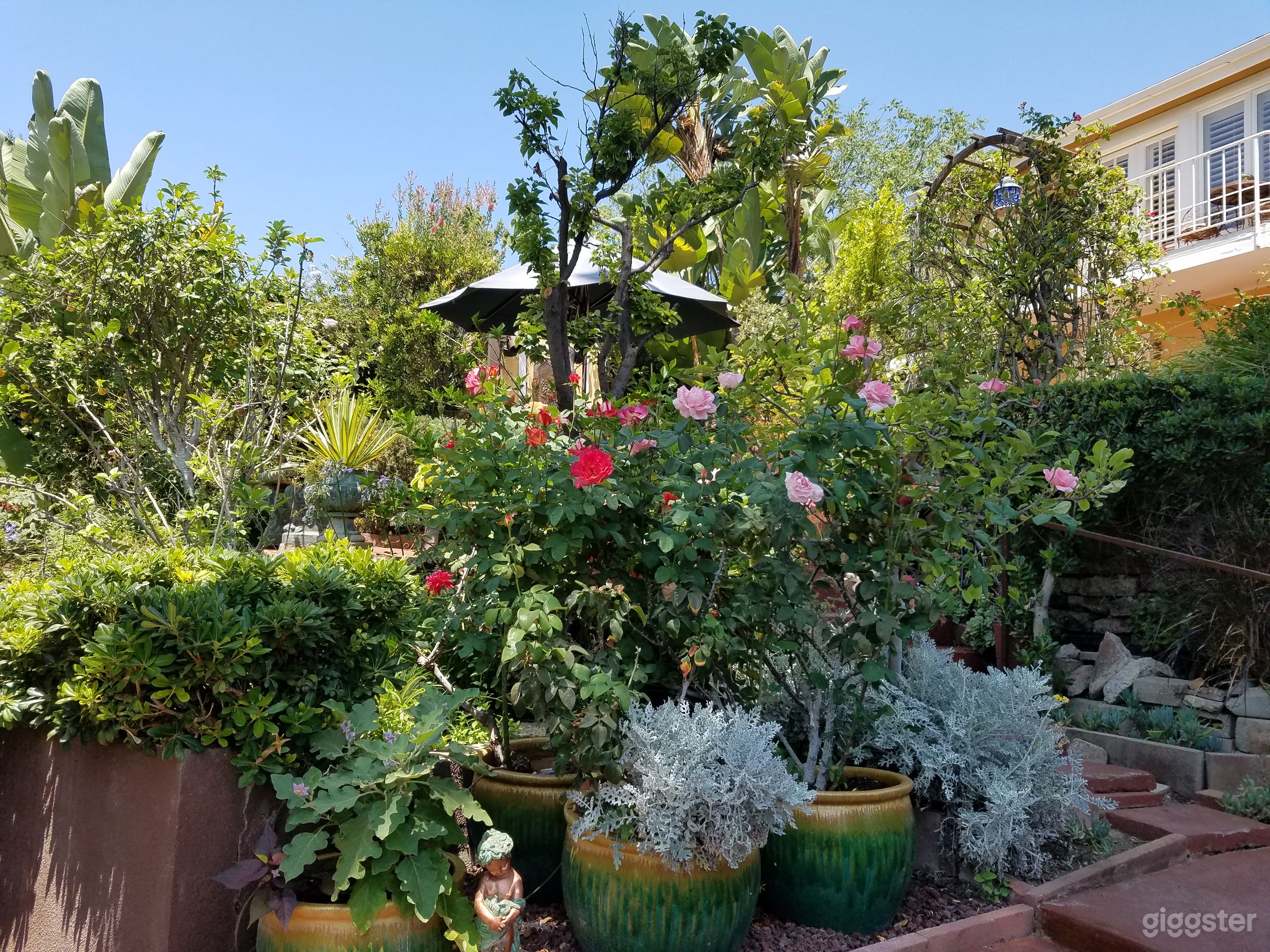 partial house and garden view