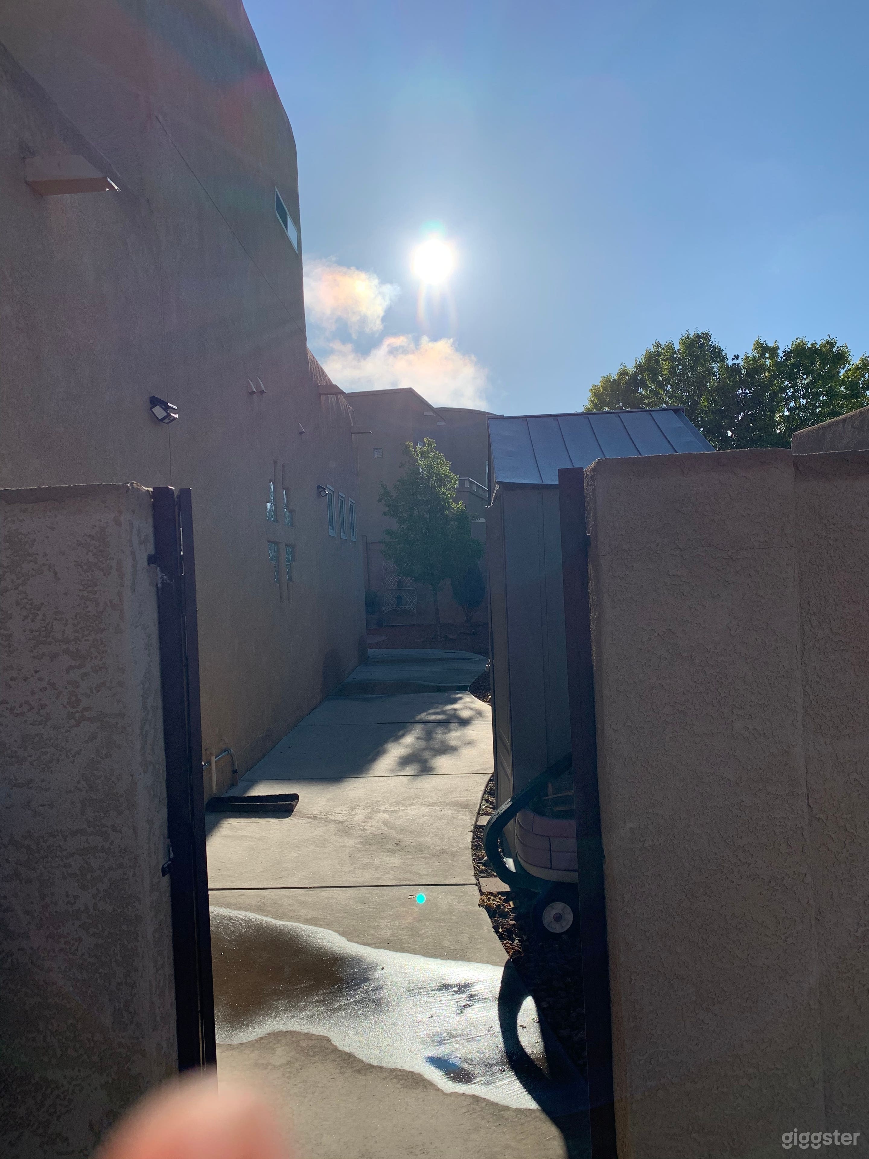 South gate to backyard