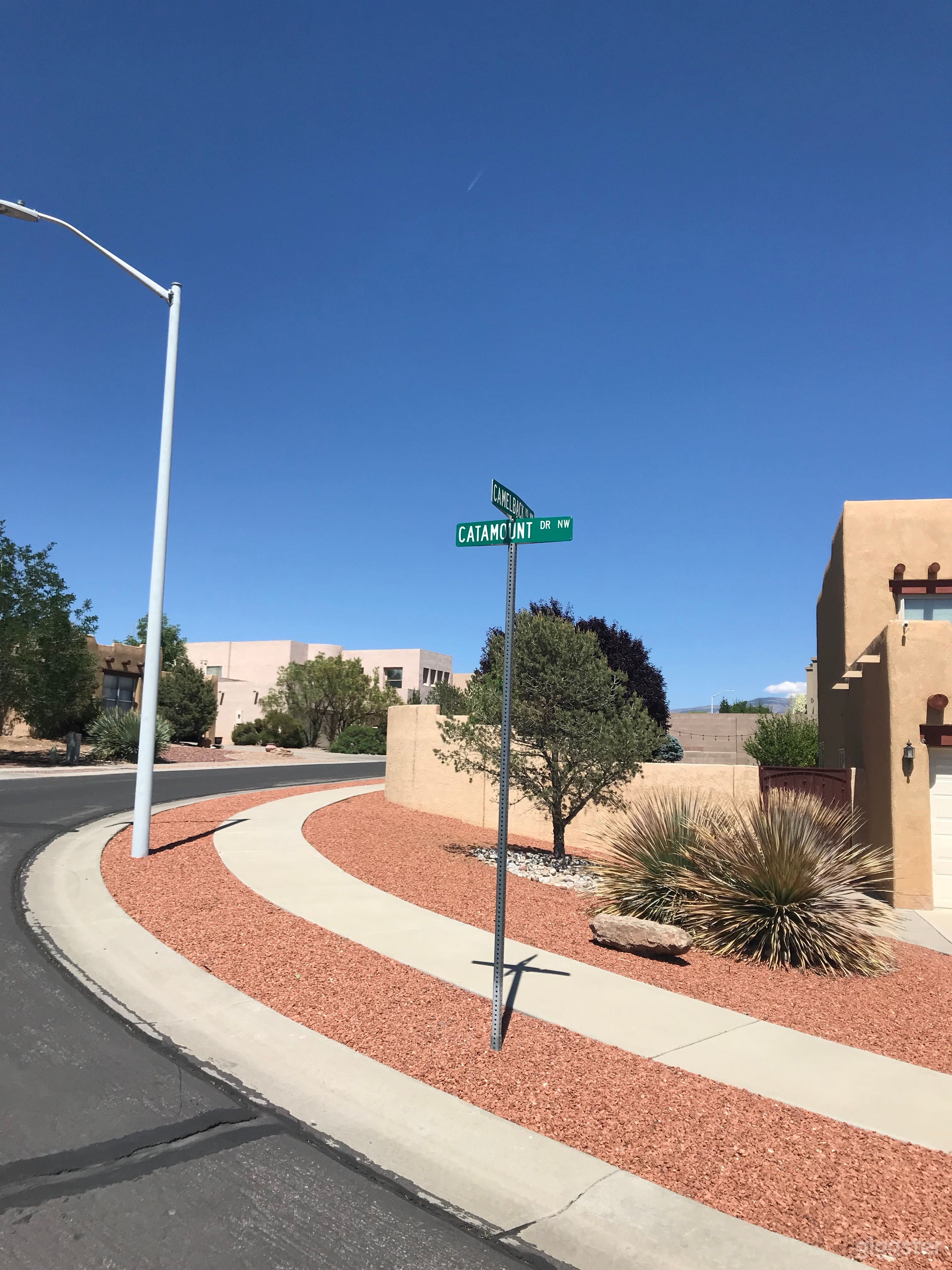 Northside of front yard