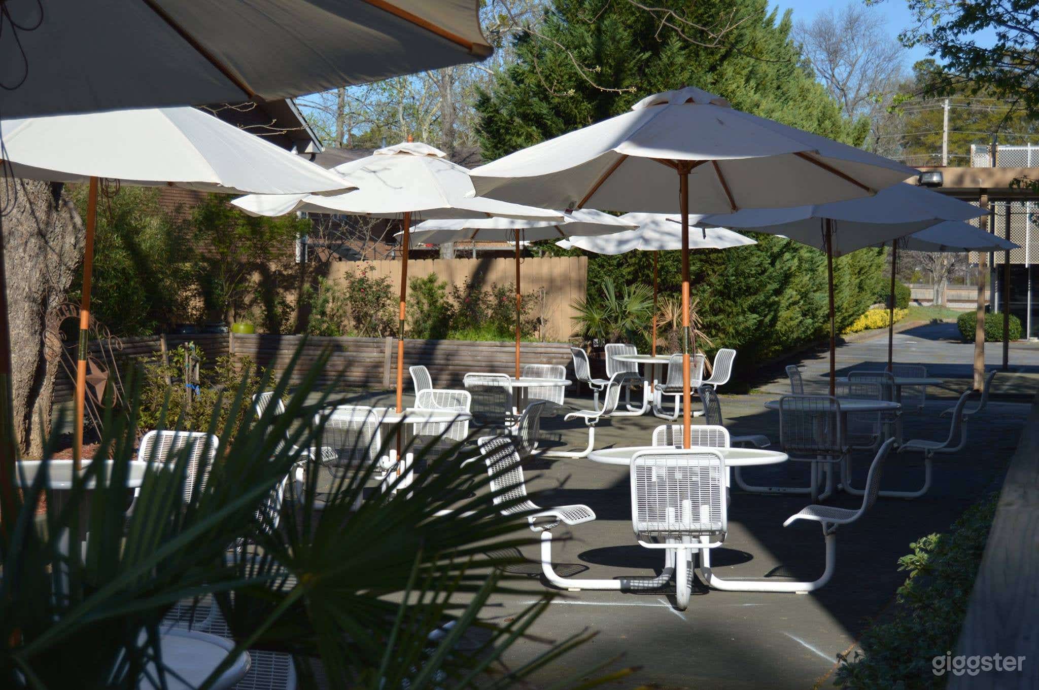 Oasis Garden: Outdoor Lounge and Covered Pavilion