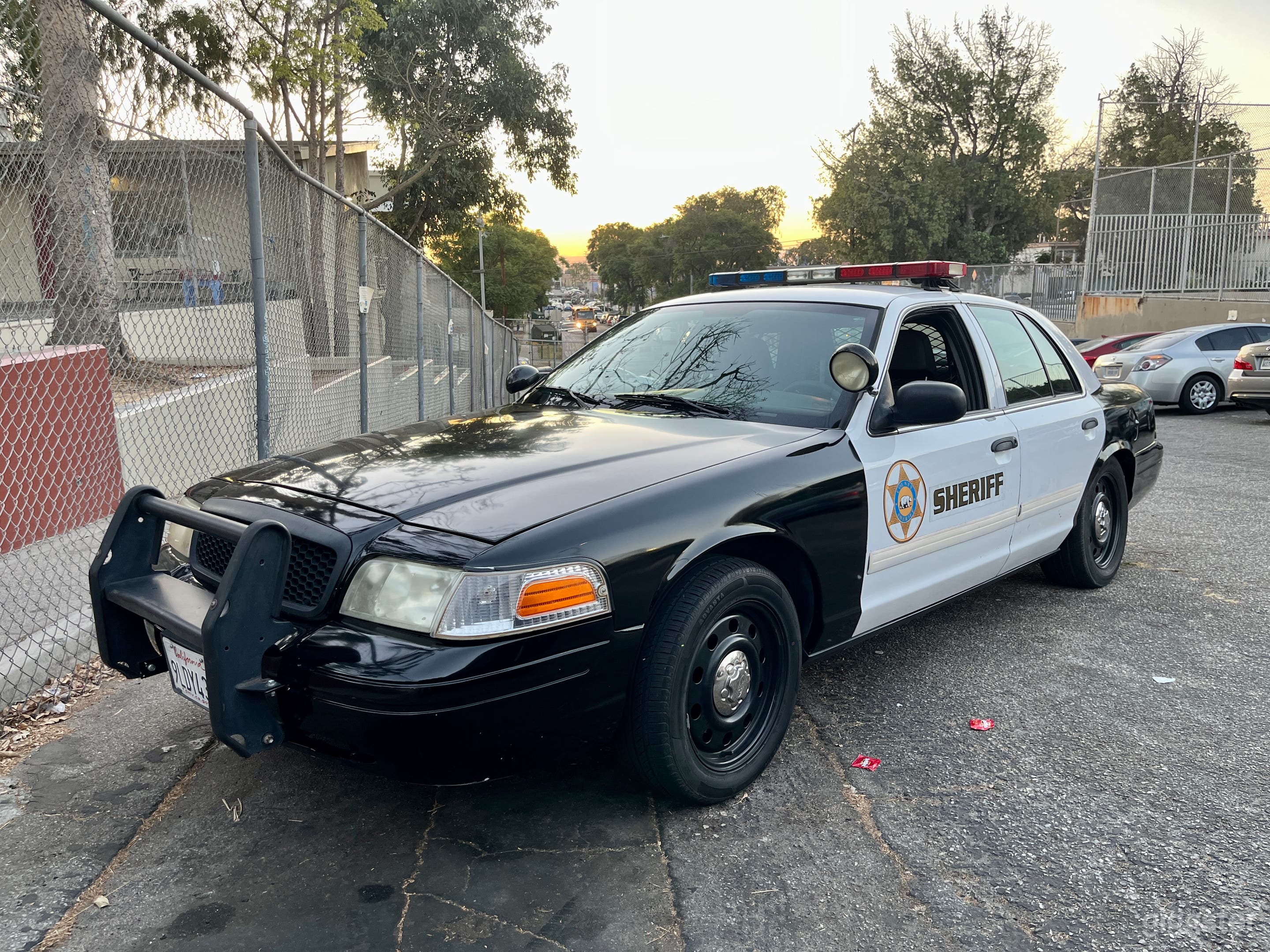 2009 Ford Crown Victoria Police Interceptor Sheriff Vehicle for rent for filming purposes from www.picturecarslosangeles.com