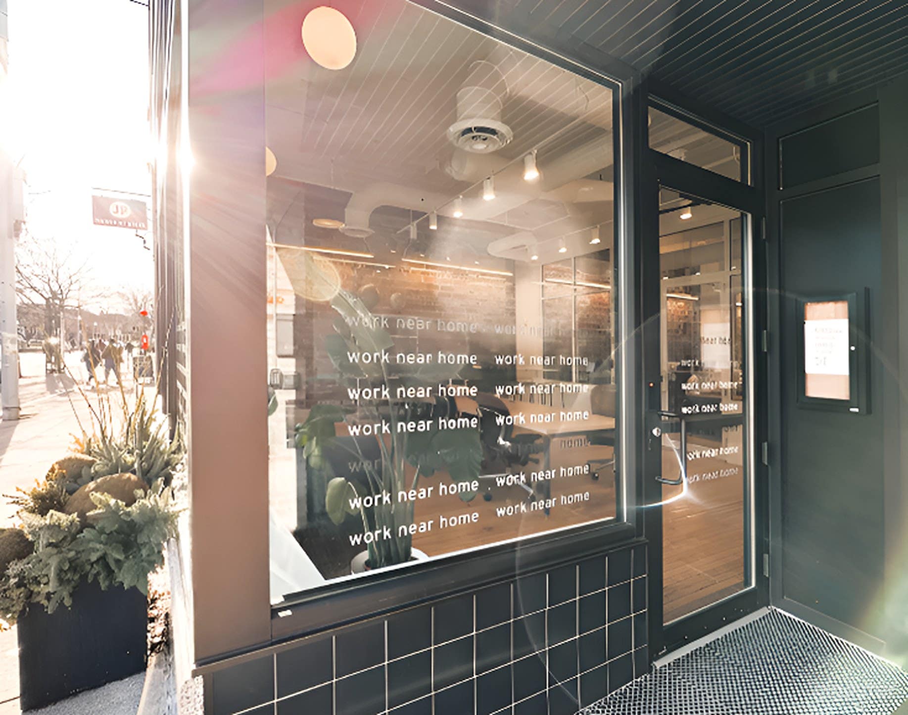 Accessible entrance on Centre Street