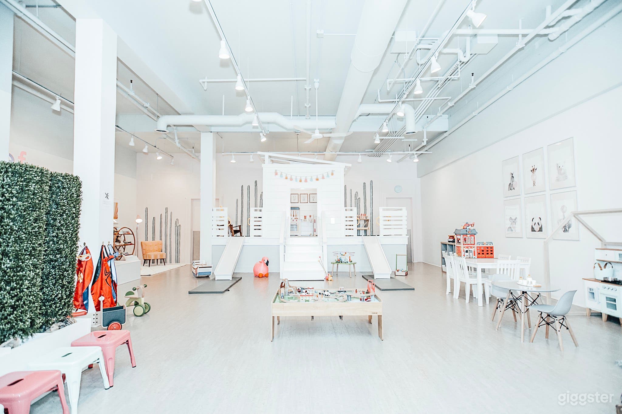 Our light, bright, clean and modern play area is the main draw for parents looking for a beautiful backdrop for their child's party to take place!