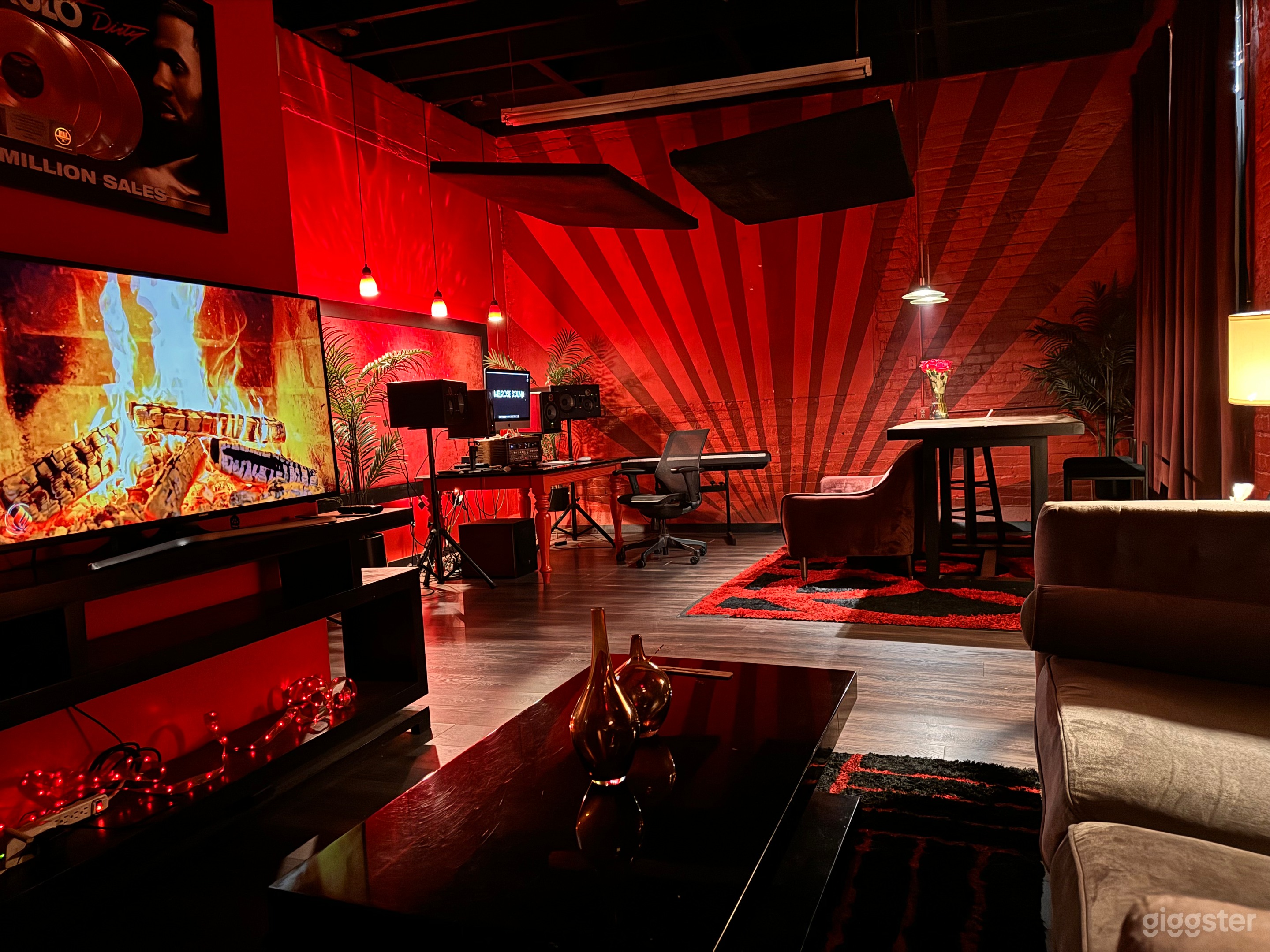 The Red Room is our largest space located at our Melrose Sound location in east LA. 