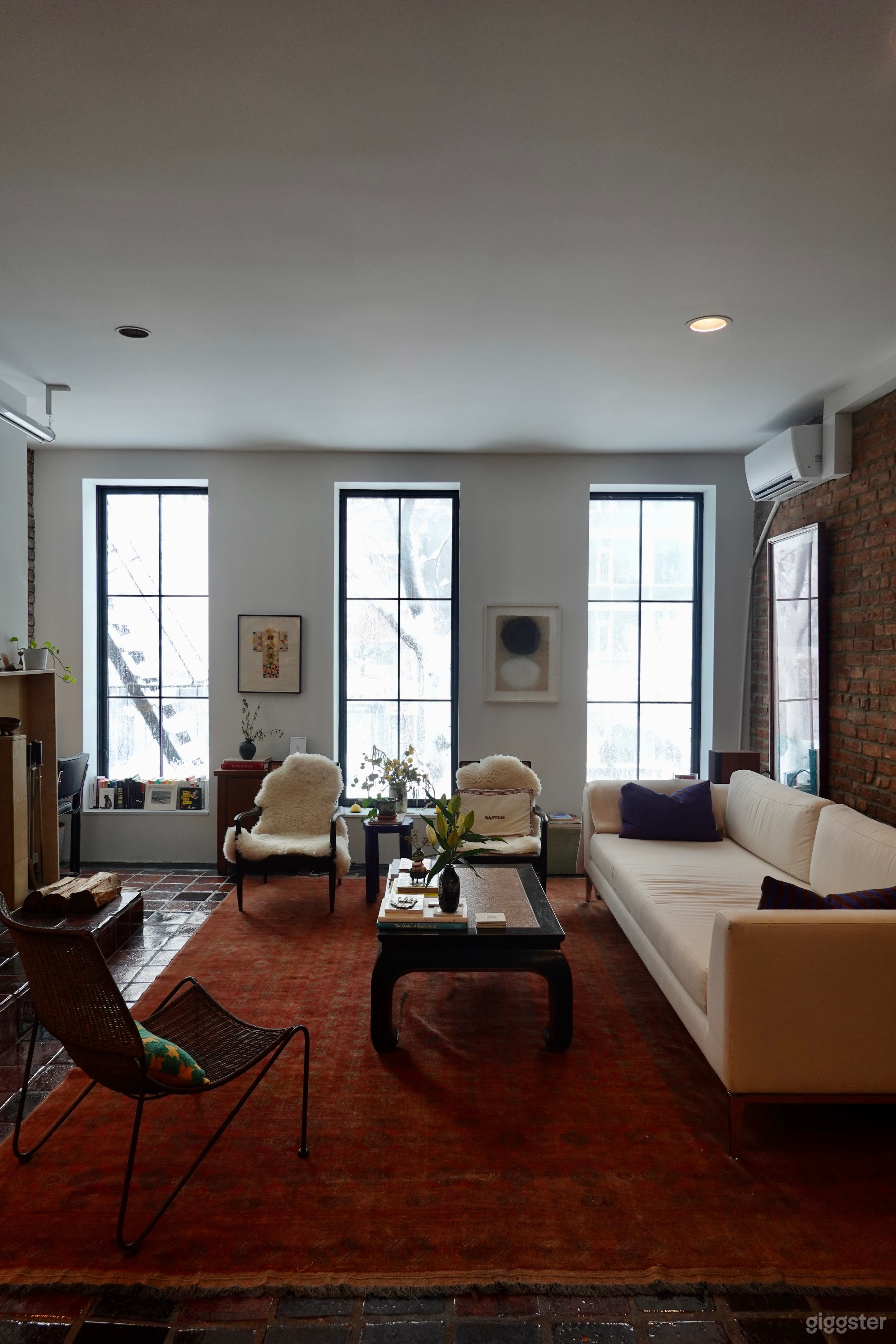 Charming NYC Loft: Exposed Brick, Tile Floors, Fire Place Photo 1