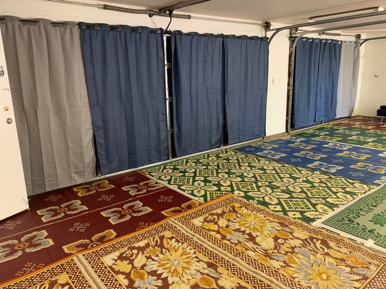  Garage space for meditation and yoga classes and workshops has quiet a/c and heater system installed  