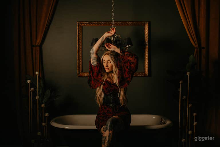  The Vintage Studio | Dark, Moody Luxury Photo Space 