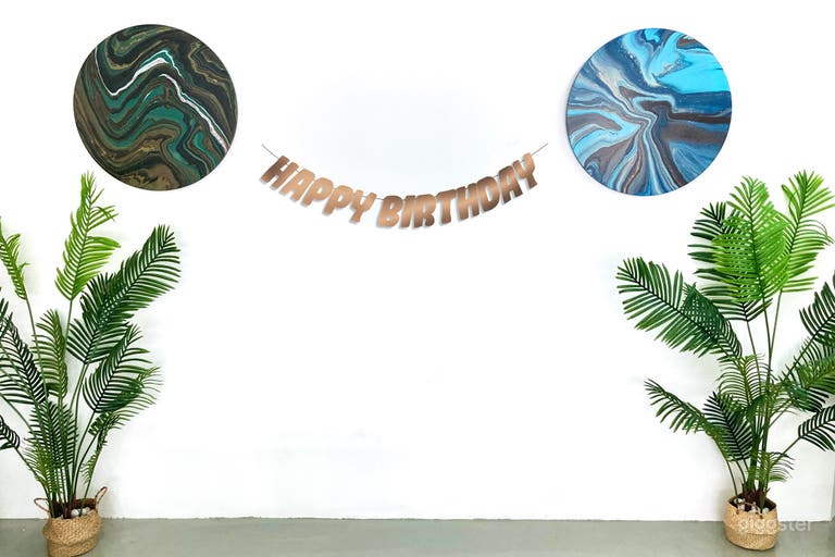  Photo Wall - Bring your own bunting to jazz this up 