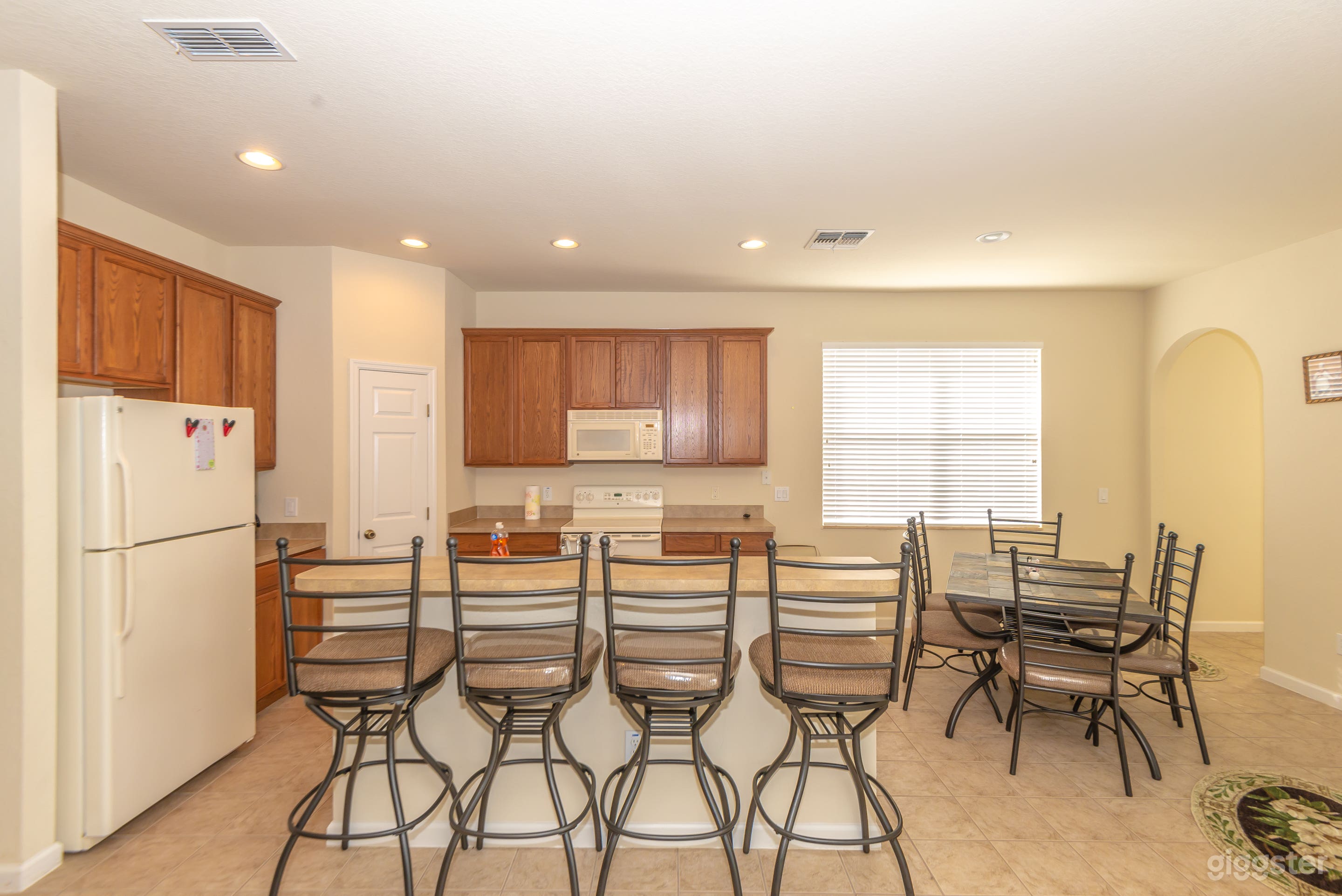 Kitchen and dining area