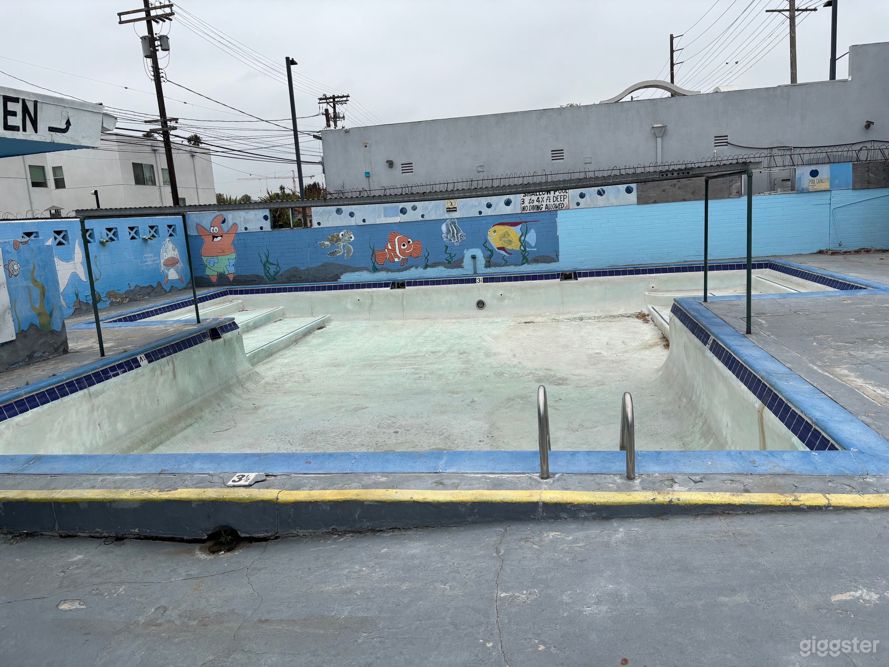 Abandoned Outdoor Pool Complex Photo 4