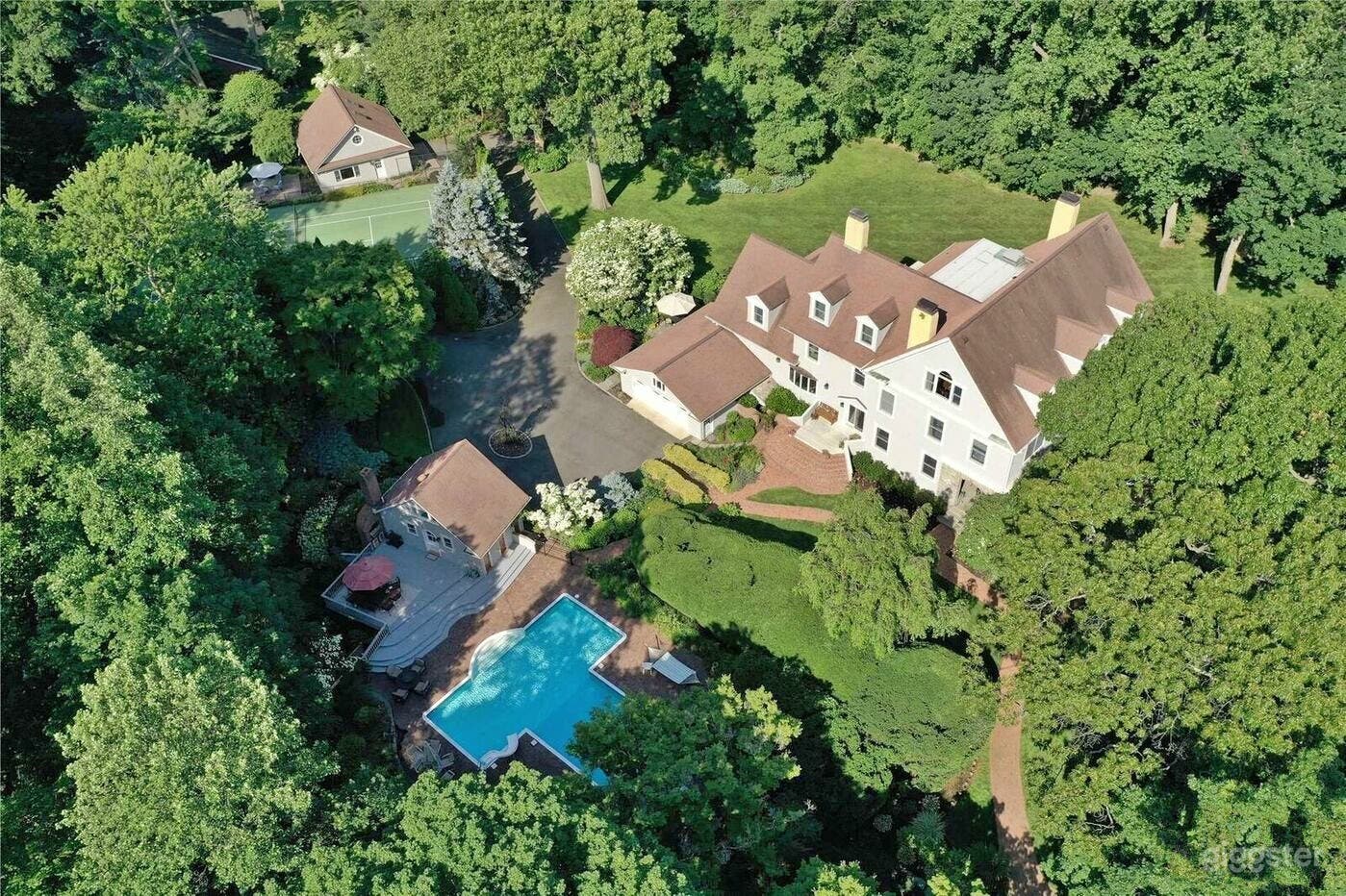 Tennis Court in Woods Photo 3