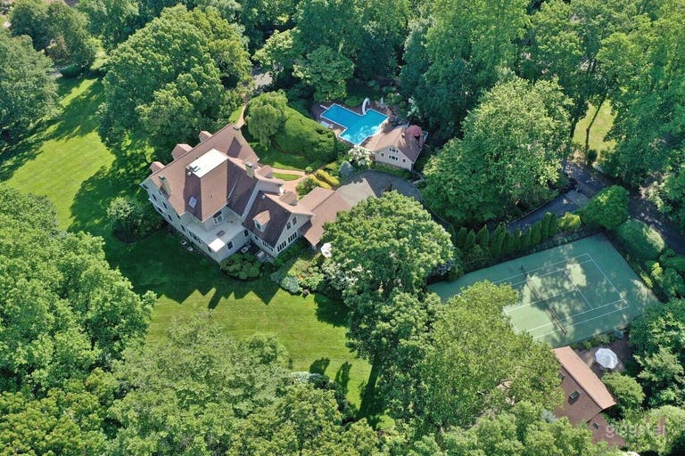  Tennis Court in Woods 