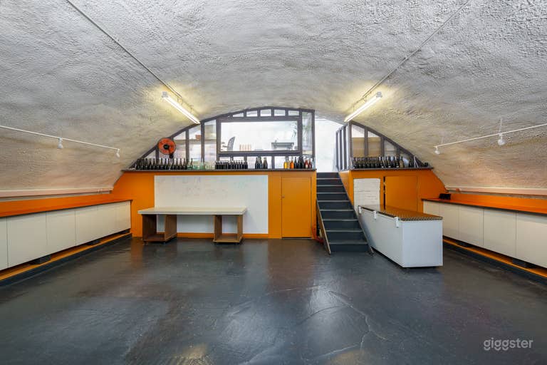  Main space with upstairs for changing or coats 