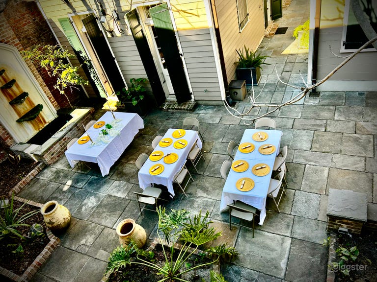  French Quarter Courtyard for Outdoor/Indoor Events 
