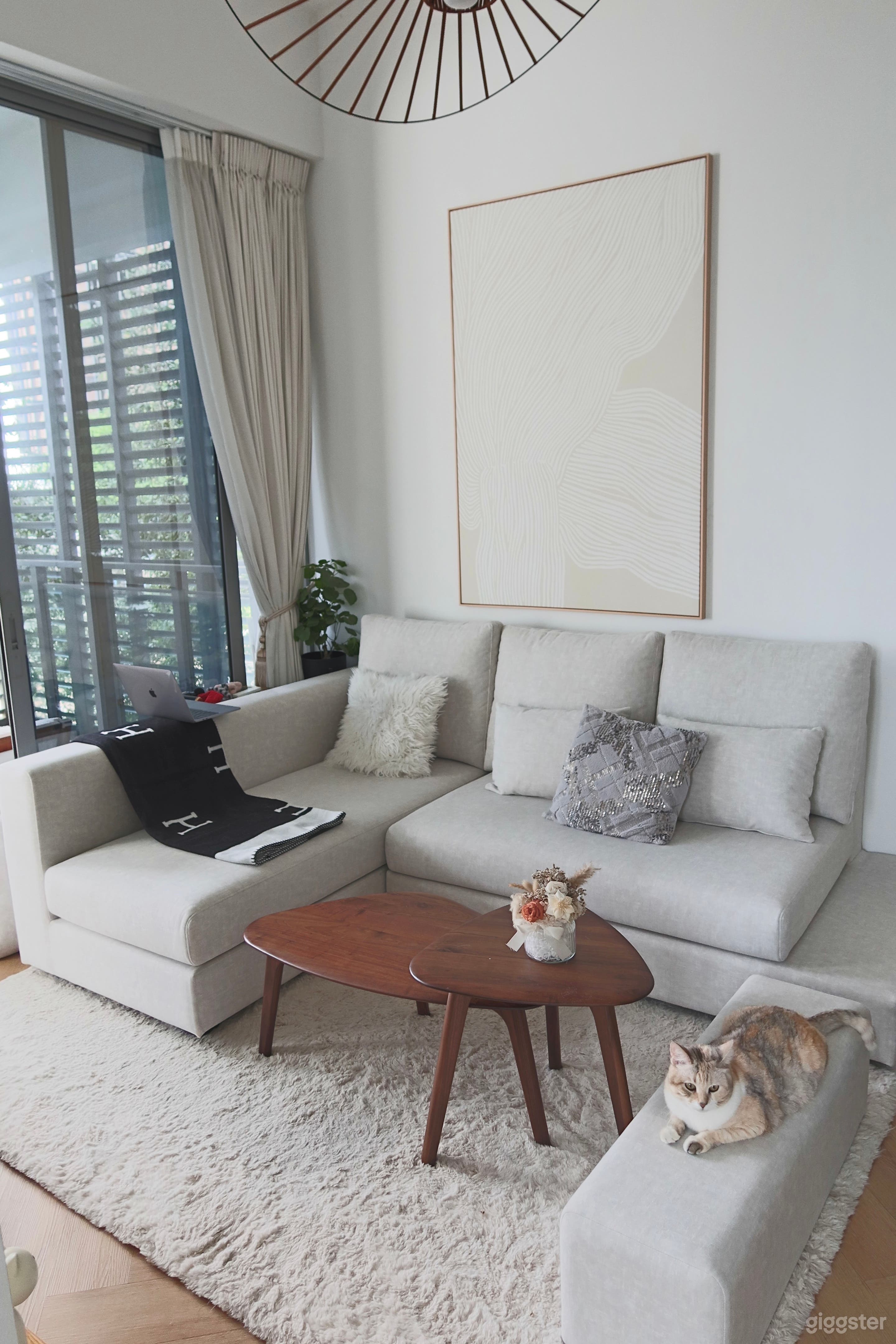 High Ceiling, Modern and minimalist Photo 3