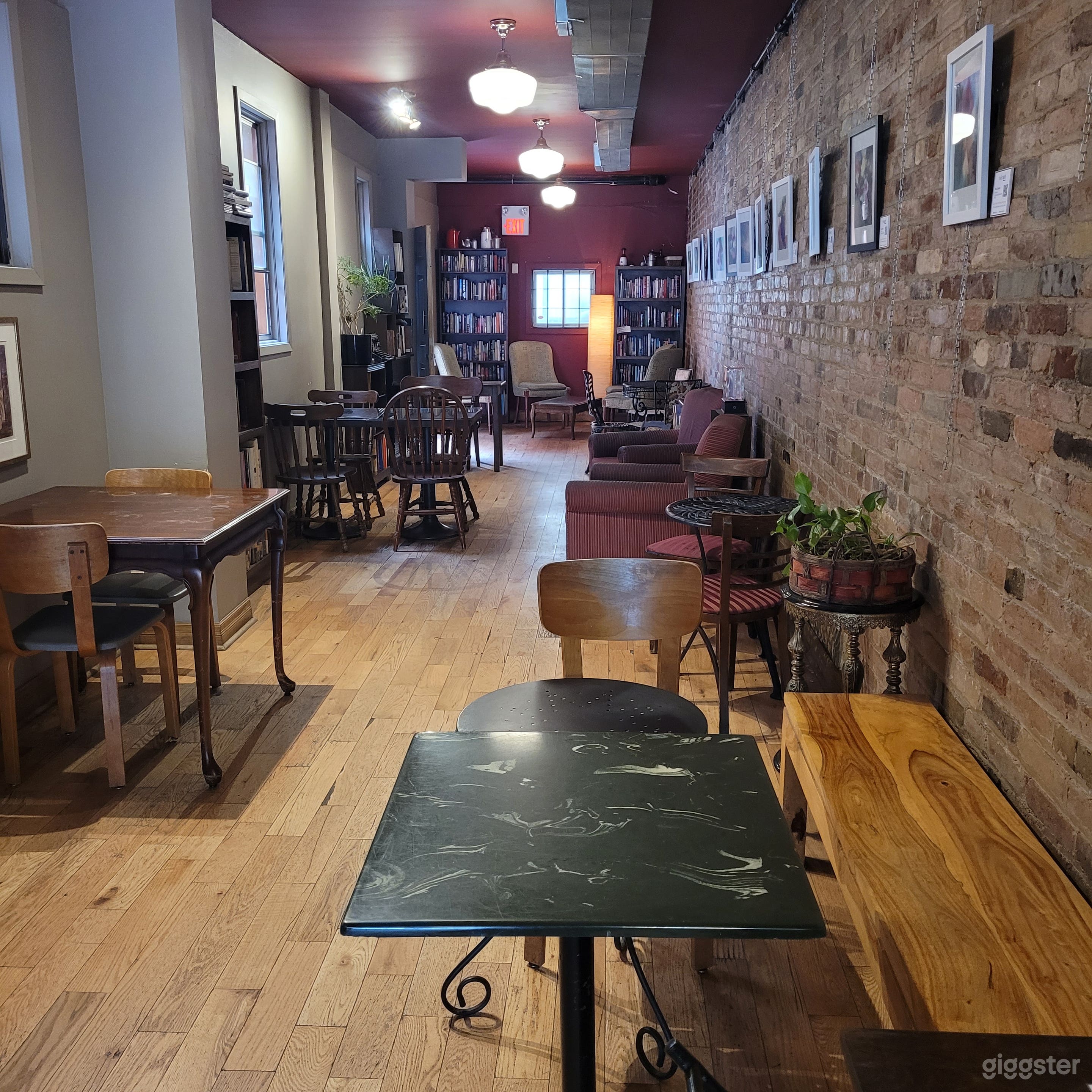 Looking towards the back, it's quite a long space.