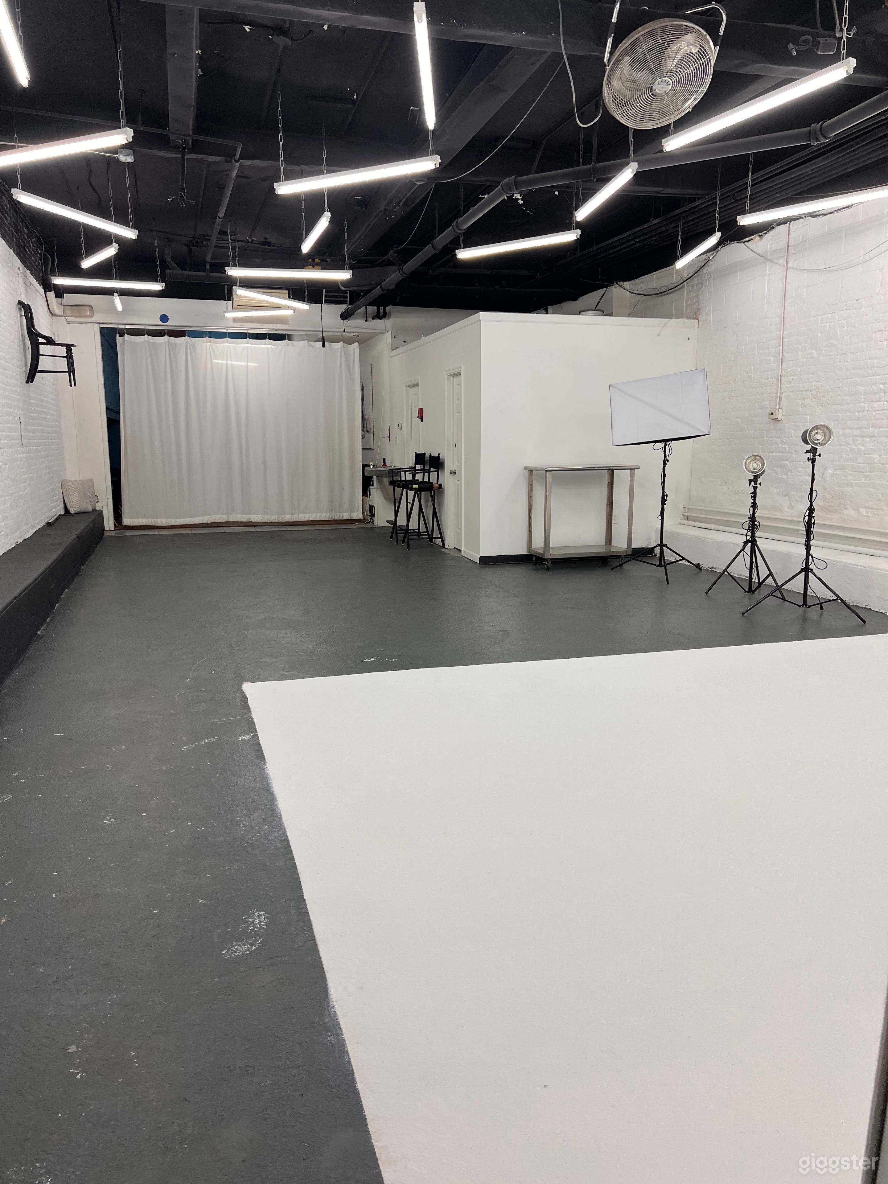Main studio view from cyclorama