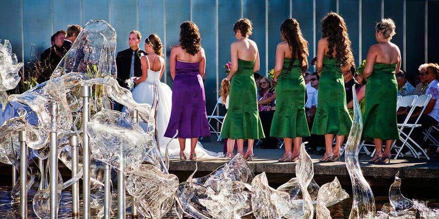 Mezzanine with Views from the City to Mt. Rainier Photo 3