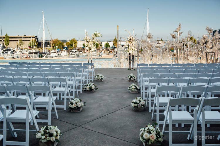 Mezzanine with Views from the City to Mt. Rainier Photo 1