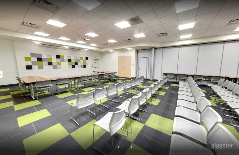  Green themed library meeting room in Jones Creek Branch 
