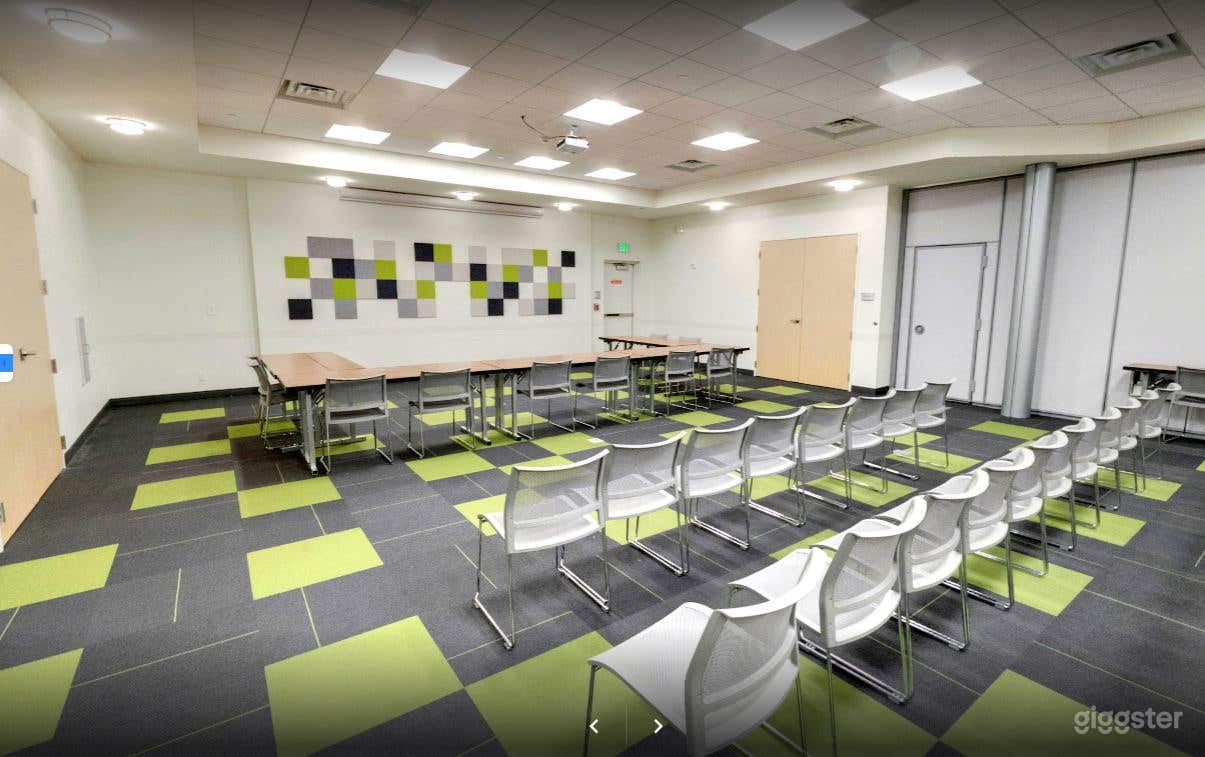Green themed library meeting room in Jones Creek Branch Photo 1