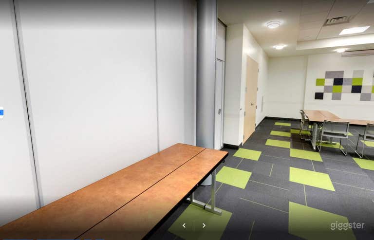  Green themed library meeting room in Jones Creek Branch 