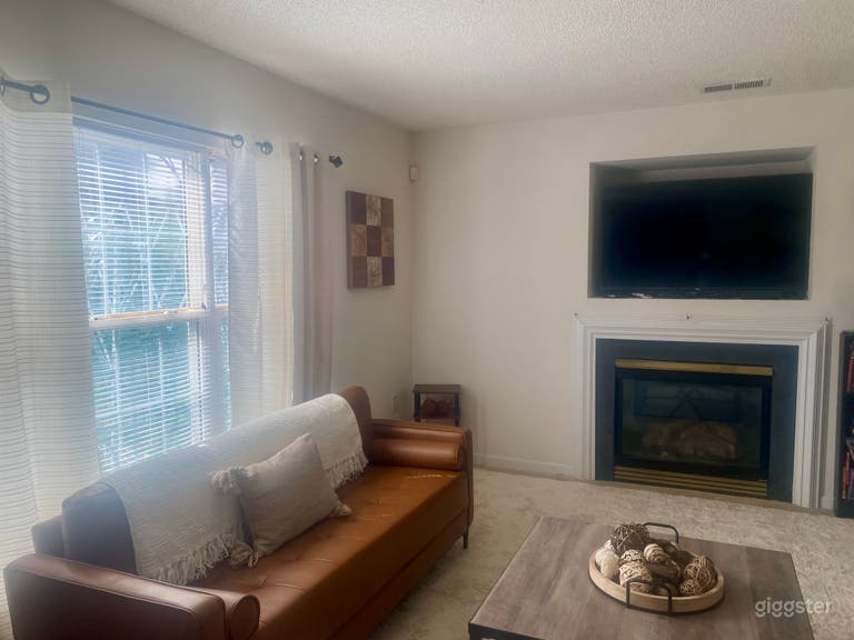  Warm, Modern Living Room with Natural Light  