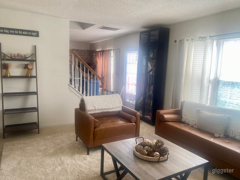  Warm, Modern Living Room with Natural Light  