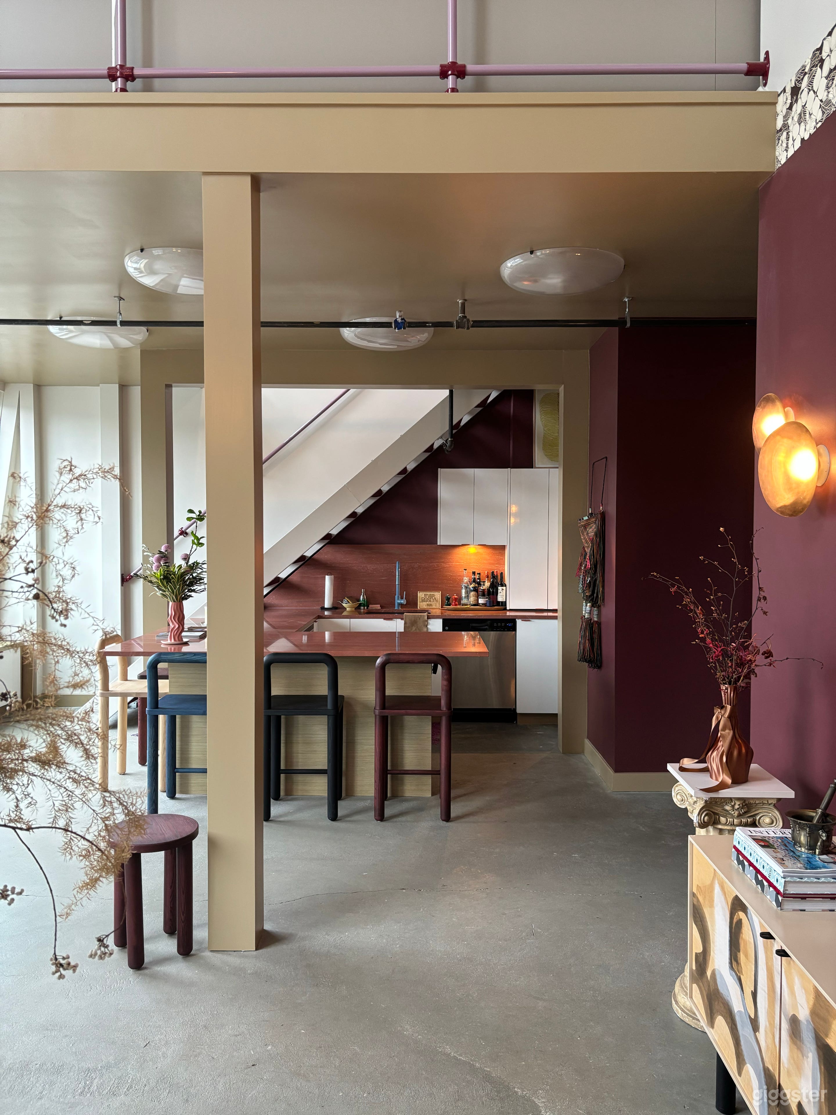 Kitchen Area &amp; Stairs to Second Floor