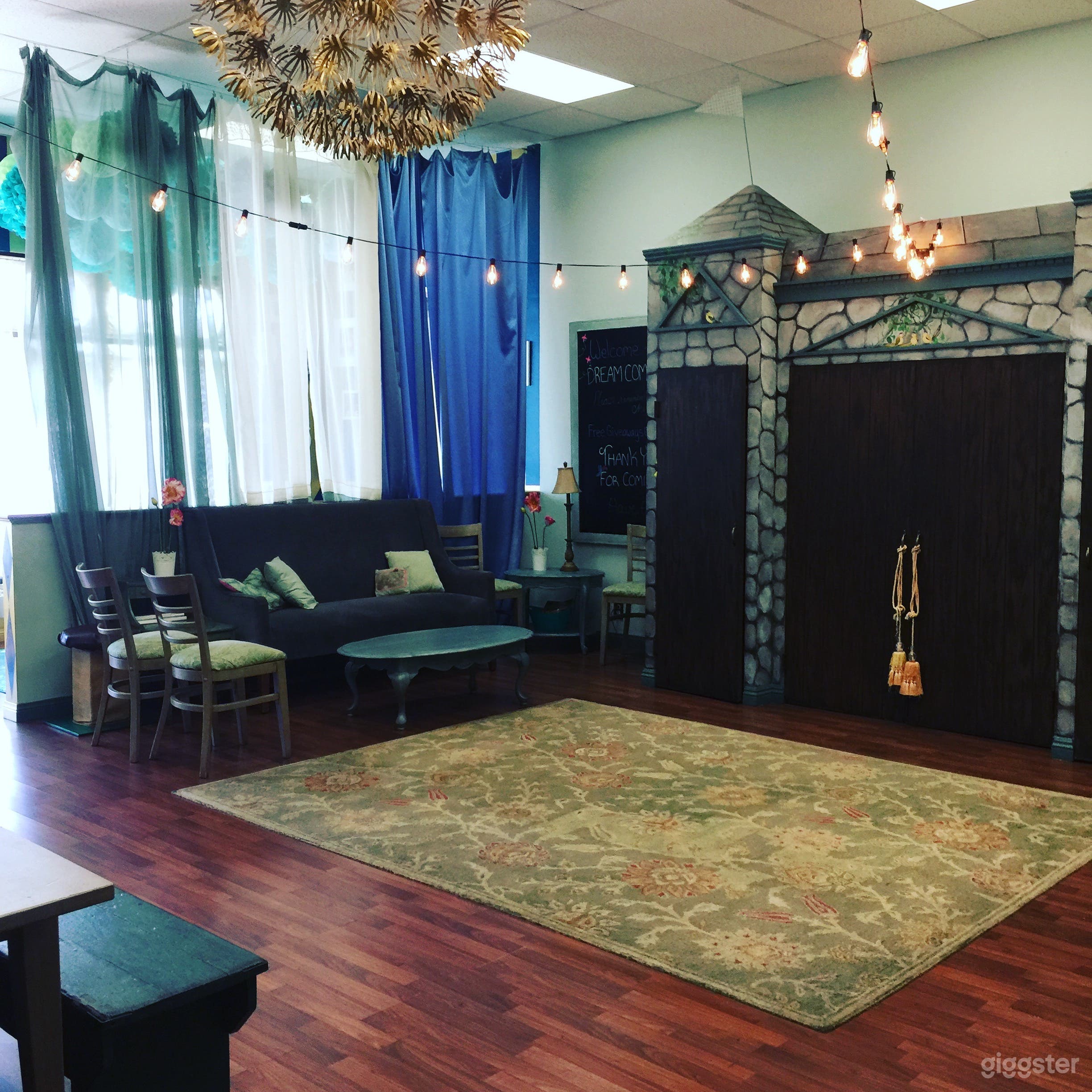 Castle Closet and Sitting Area