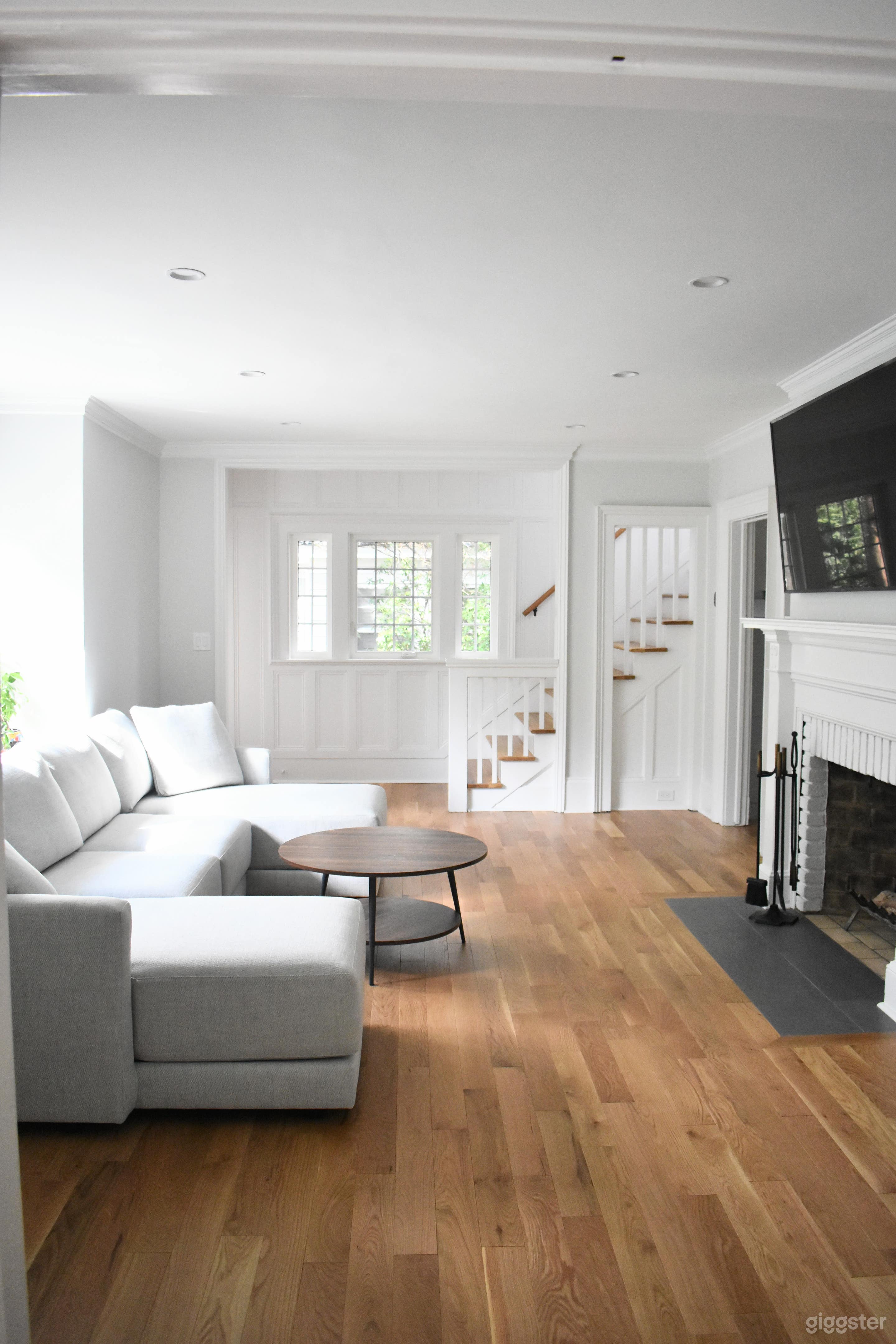 Living room and stairs to 2nd floor