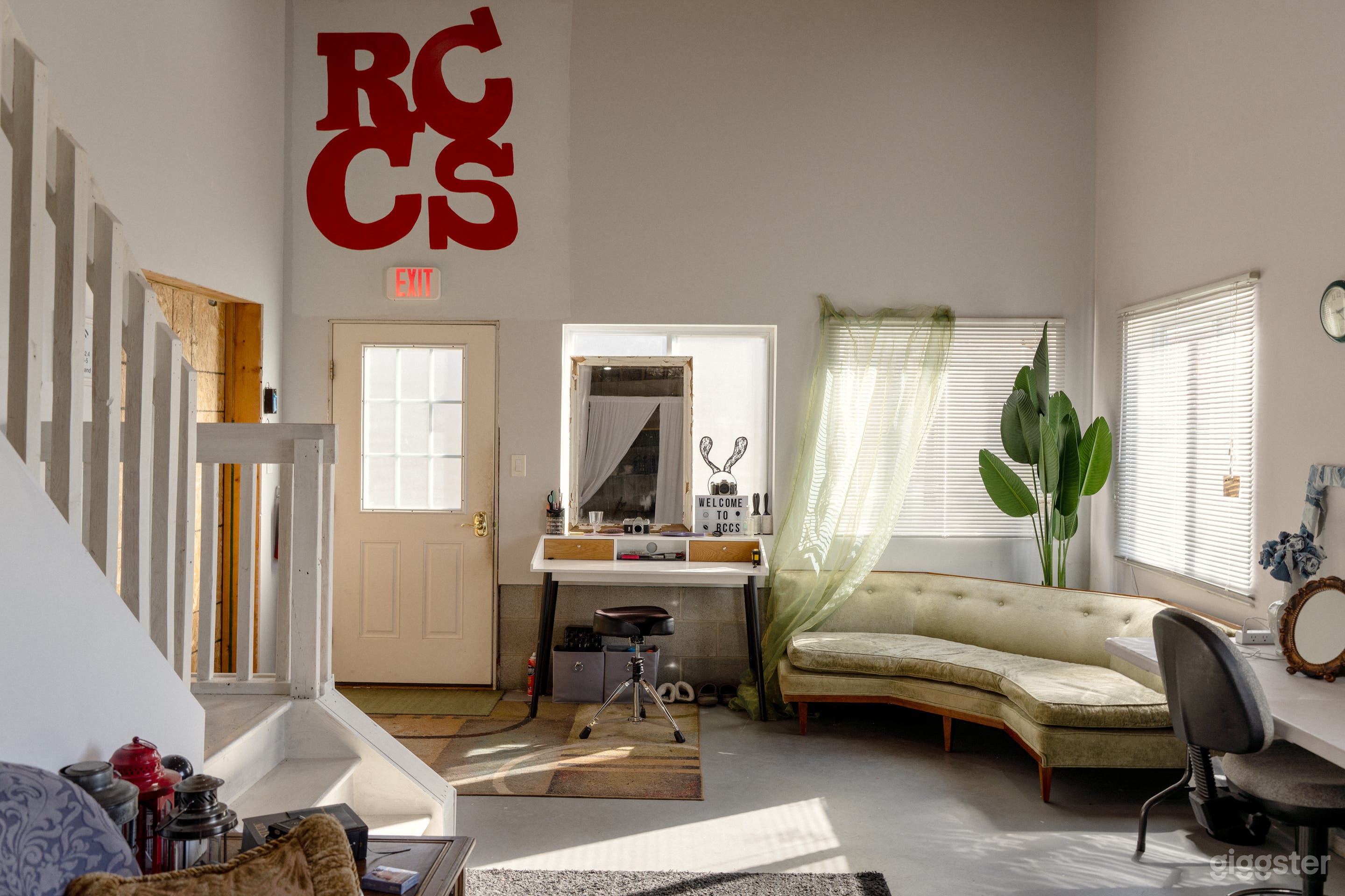 Downstairs entry and lounge.