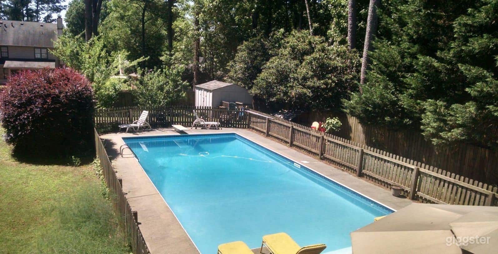 Pool in a suburban ATL House Photo 1