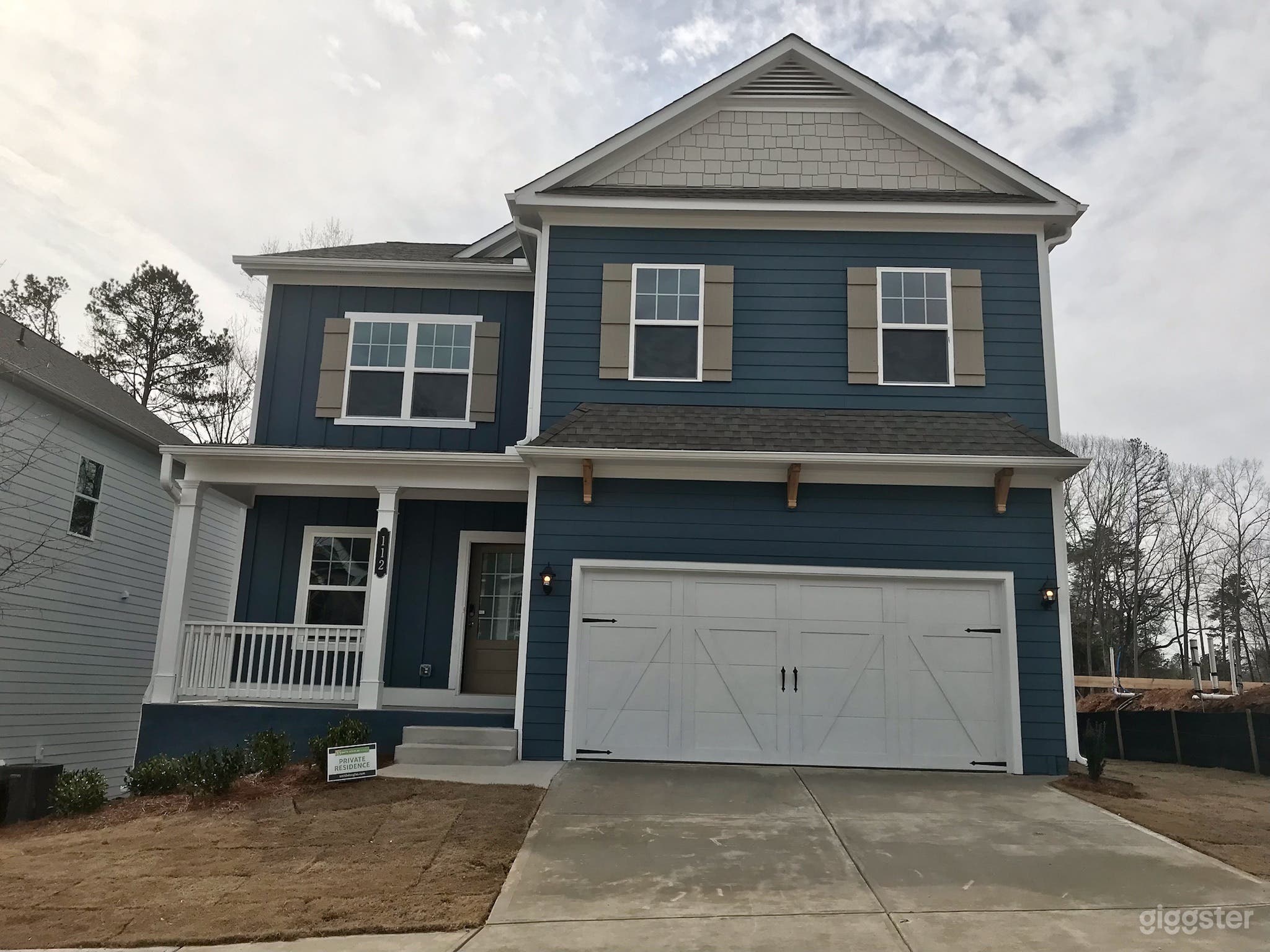 Front of the house. Brand new home in a brand new community