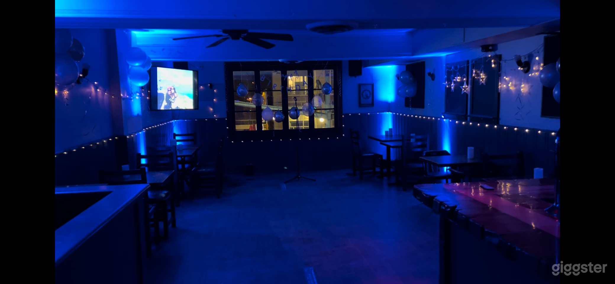 Select any colour lighting for your event!