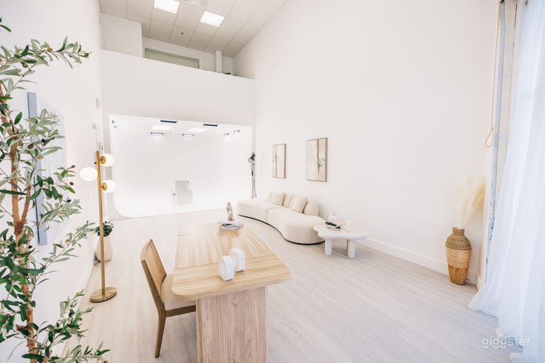  Modern Photography Studio with CYC Wall and Natural Light 