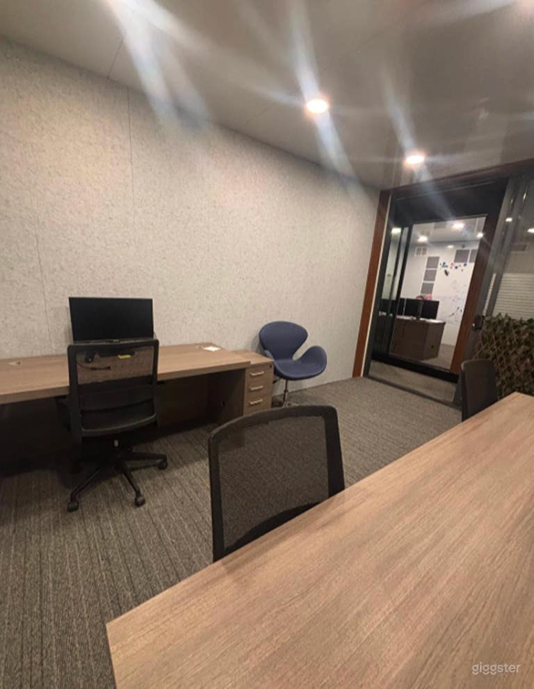  Private Shipping Container Style Office with Whiteboard Wall 