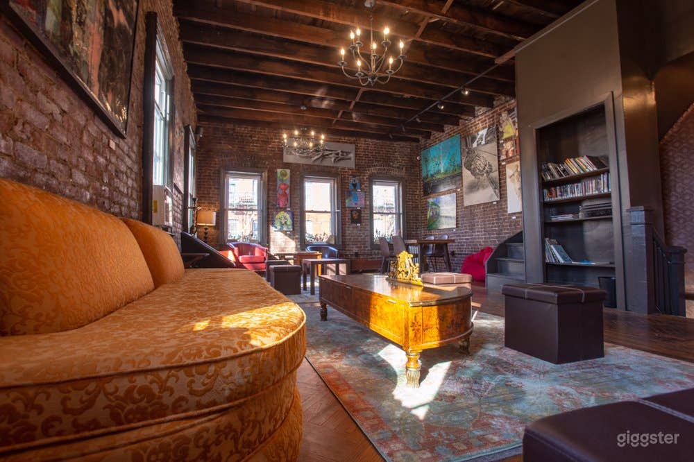 Upstairs 
Great place to throw all kinds of parties from engagement to birthdays to baby showers or anything else you’re celebrating. Intimate and cozy, yet can still hold up to 90 people comfortably. This place is one of a kind. The pictures don’t do it j