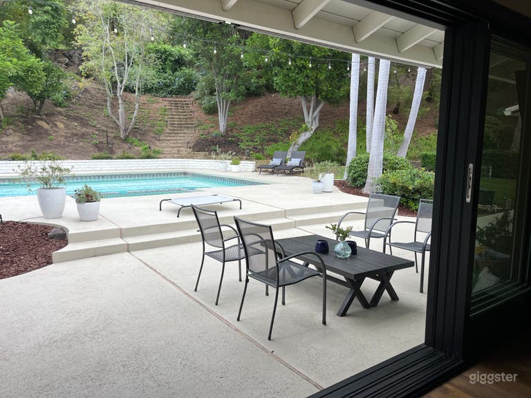  California doors- walk out to sprawling backyard.  