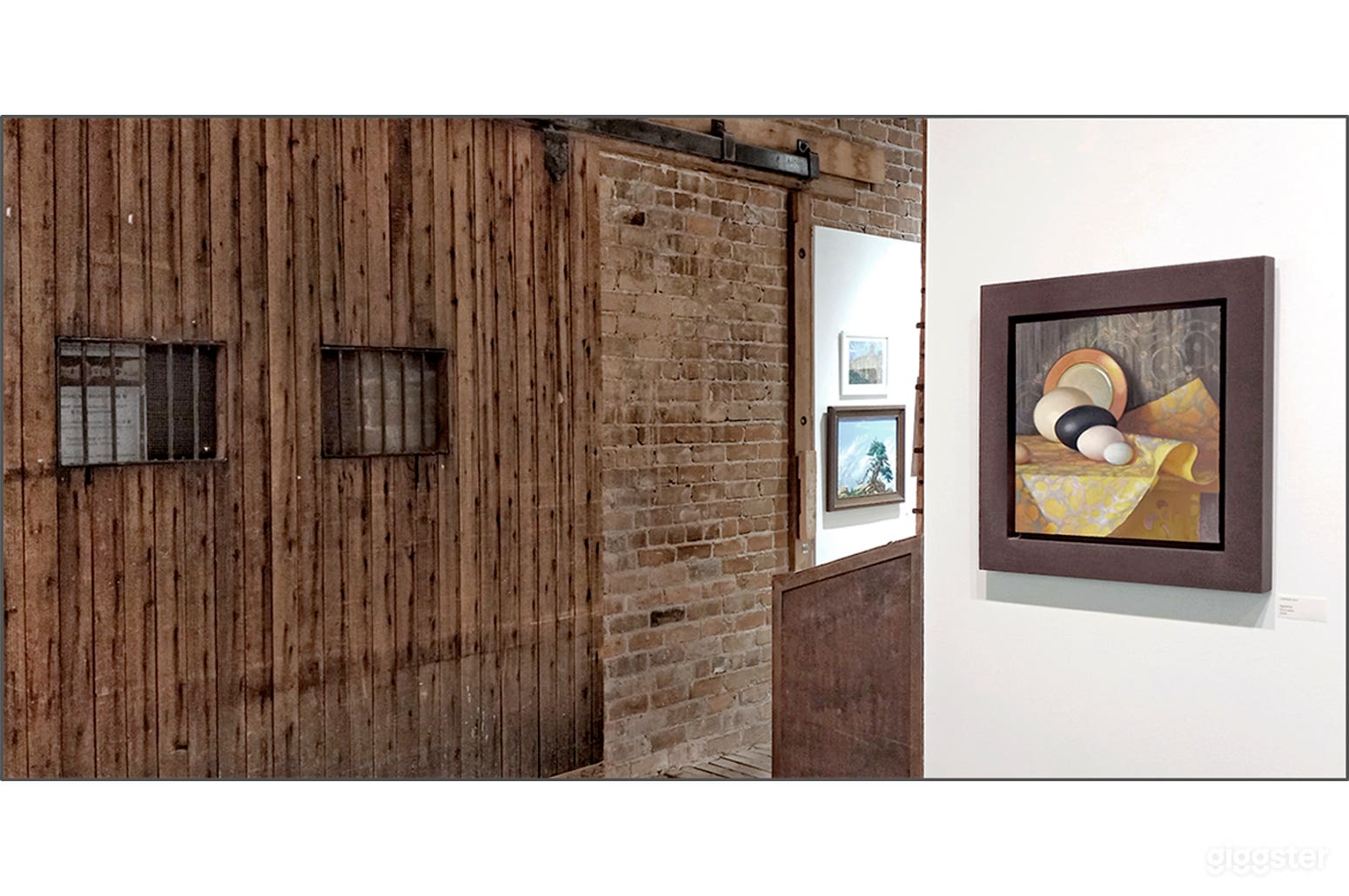 Original Warehouse walls, floors and doors.