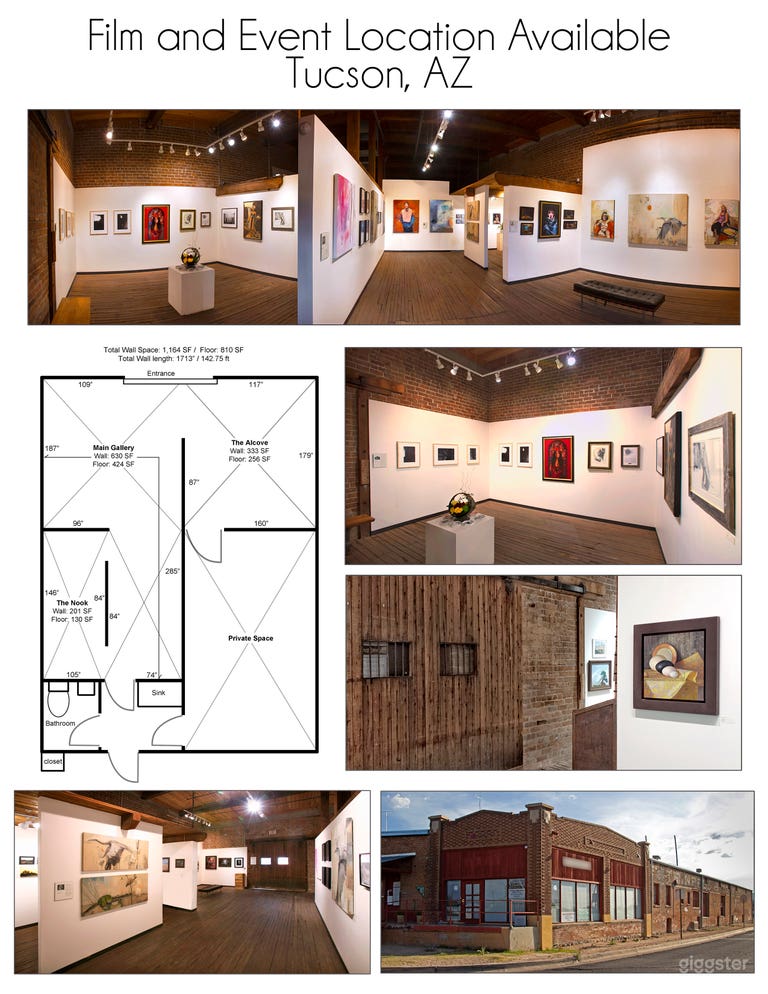  Downtown Art Gallery Warehouse space 
