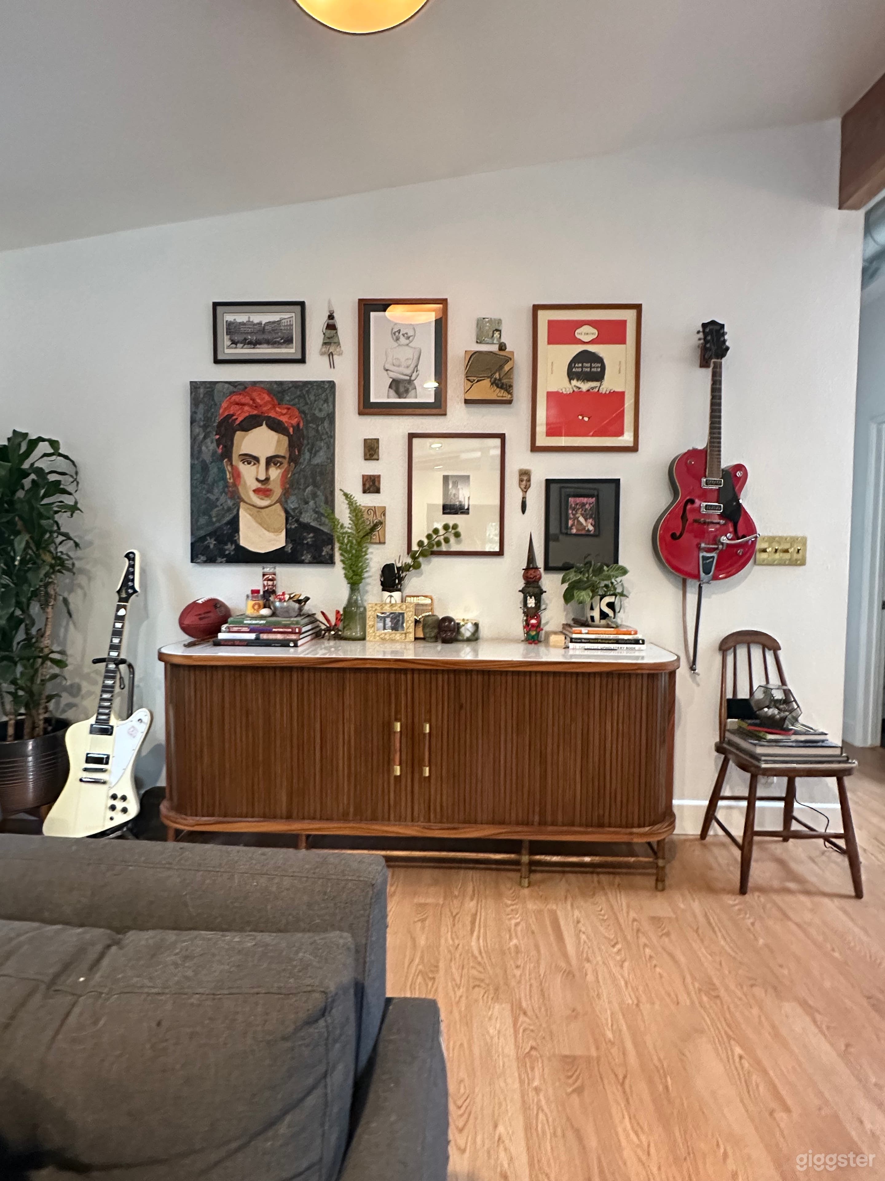 Front room/art/guitars