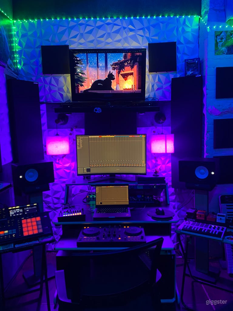  Studio d'enregistrement décontracté 