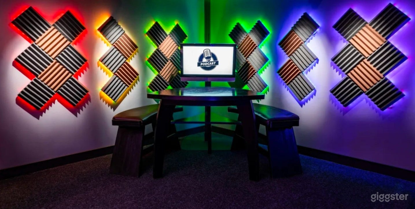 Podcasting Studio with Engineer and Cam Operator Photo 1