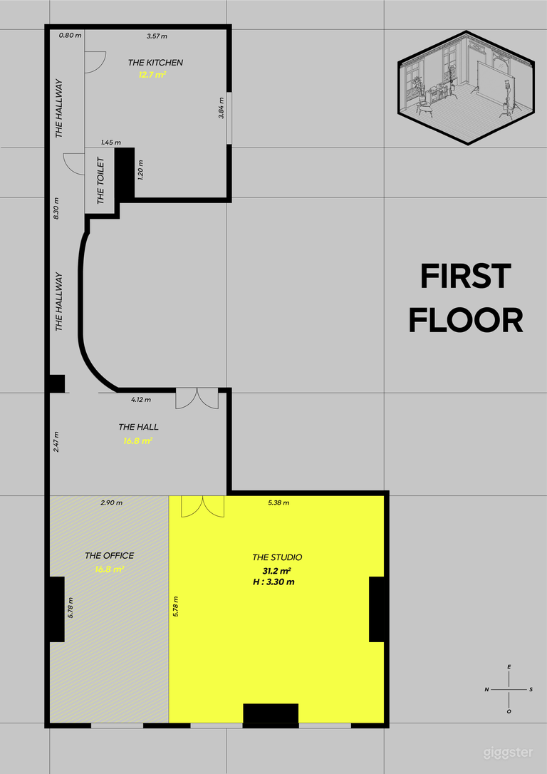  Fotostudio in Paris – Natürliches Licht, Cyclorama & Vollständige Produktion 